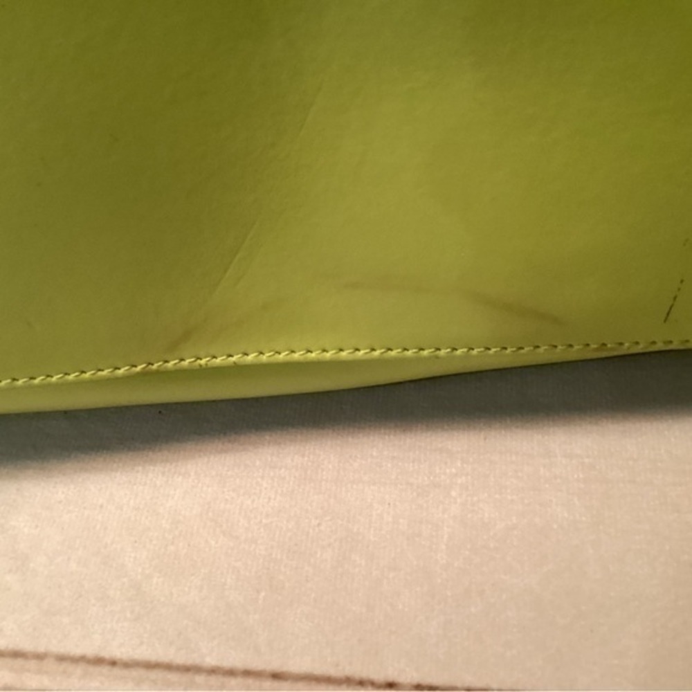 FURLA Lime Green Leather Purse - Picture 11 of 16